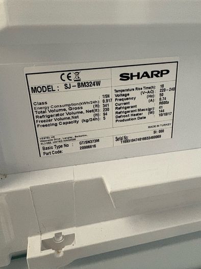 Sharp Fridge Freezer