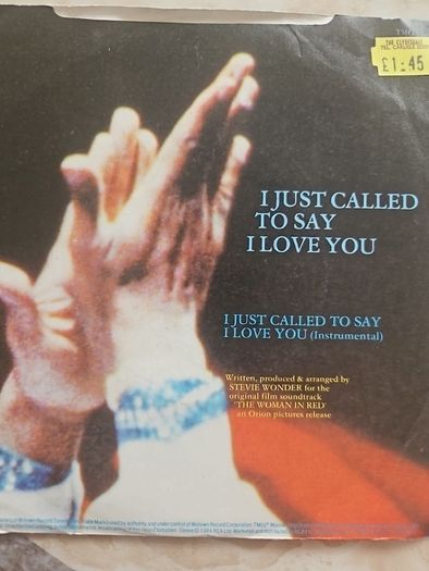Stevie Wonder 7" - I Just Called...