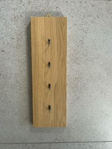 Key holder - solid oak panel