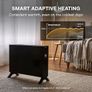 HeatLite Smart Convector Heater with Turbo Fan, 2kW Electric Portable Heater, Wi-Fi App Control, LED Display, 24-Hour Timer, Adjustable Thermostat (10C 35C), Silent & Safety Feature Black Image 4