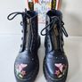 Dr Martens sinclair bloom floral boots platform quad sole UK5 EU38 US7 Image 2