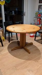wooden kitchen dining table - extendable