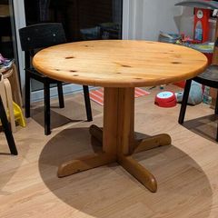 wooden kitchen dining table - extendable