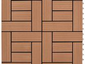 22 pcs Decking Tiles 30x30 cm 2 sqm WPC Black