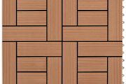 22 pcs Decking Tiles 30x30 cm 2 sqm WPC Black