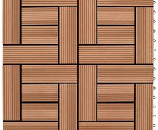 22 pcs Decking Tiles 30x30 cm 2 sqm WPC Black