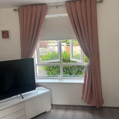 90x90 pink curtains