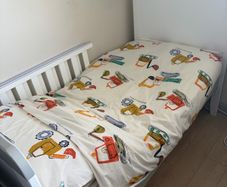 cot and toddler bed