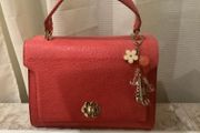 New Coral Bag With Charms