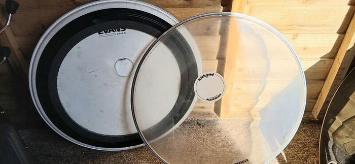 various 20" bass drum heads