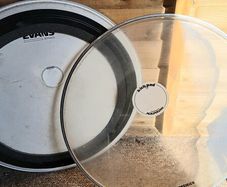 various 20" bass drum heads