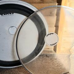 various 20" bass drum heads