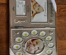 Grandmother gift of baby's birth details and baby's first year 12 months frame
