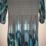 JASMINE LONDON Retro Print Dress   Teal Empire Style Top Image 10