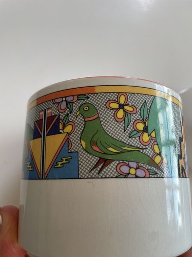 Beautiful Art Deco Style Vintage Sugar Bowl /Trinket