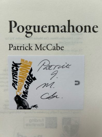 Signed Patrick McCabe Poguemahone 1st Ed 1st Print HC Rare Book VG Condition