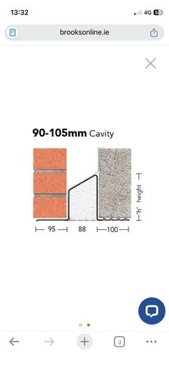 Keystone Cavity Lintel S/K-90 3000mm