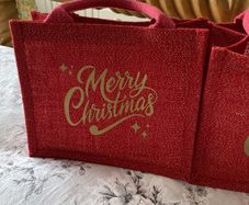 Two Christmas tote bags