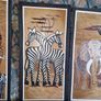 Set of 5 hand made African prints Image 3