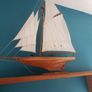 Antique Model Racing Cutter Image 2