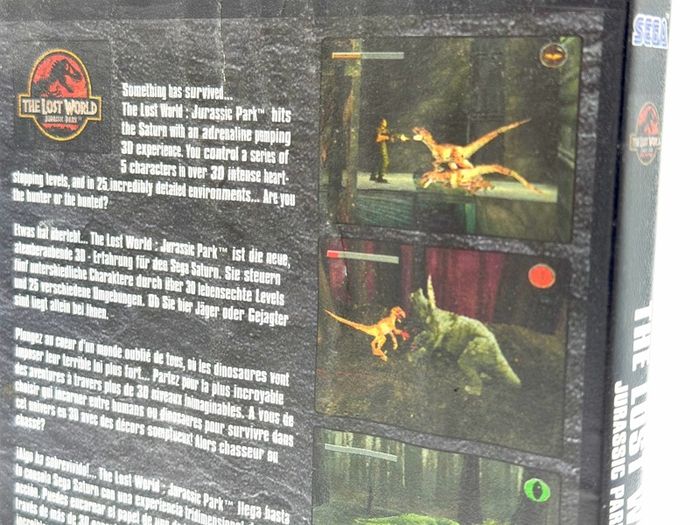 Jurassic Park The Lost World for Sega Saturn - Boxed
