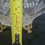 Large Killarney Irish Crystal Fruit Bowl With Metal Foot Image 6
