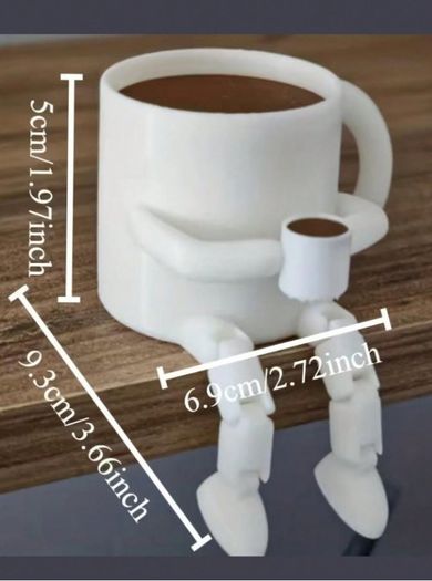 Movable Joint Coffee Cup Decor - Cafe Home Ornament