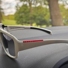 Prada sunglasses Linea Rossa white | SPS 02I | with case