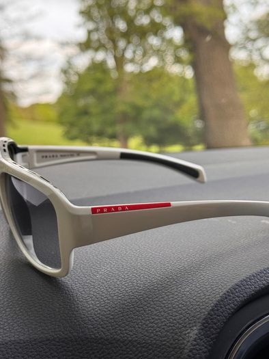 Prada sunglasses Linea Rossa white | SPS 02I | with case