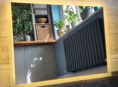 LED Bathroom Mirror Warm Light Antifog