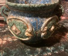 Italian pottery jug and flower pot free postage