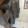 Genuine leather reclining sofa and armchair Image 4