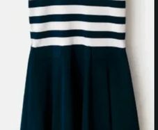 Tommy Hilfiger Navy White Stripe Skater Dress y2k style