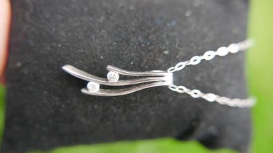 Vintage Sterling Silver 925 Pendant  Necklace 2,5g length - 17"