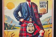 Scotch oats, vintage style metal sign .