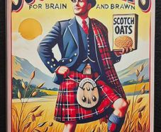 Scotch oats, vintage style metal sign .