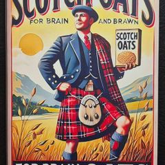 Scotch oats, vintage style metal sign .