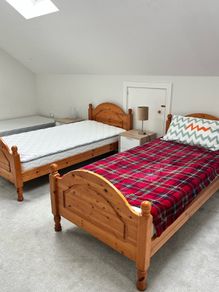 2 Solid wood bed frames - great condition