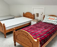 2 Solid wood bed frames - great condition
