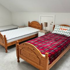 2 Solid wood bed frames - great condition