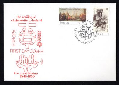 1982 Ireland Europa Historical Events Commemorative Stamps Corkcoin First Day Cover (FDC) with Corcaigh (Cork) pictorial cancel