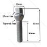 20 x New Extended Bolts (50mm) Audi, VW, Seat, Skoda Mercedes (C20) Delivery Image 2