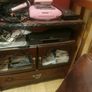 mahogany tv cabinet unit Image 2