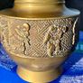 Late Nineteenth Century Brass and Copper Temple Vase Image 3