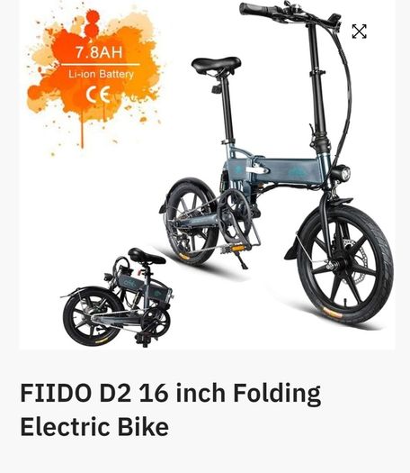 fiido d2 electric folding bike