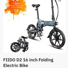 fiido d2 electric folding bike
