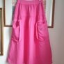 Pink linen skirt size uk 14 Image 4