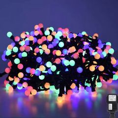Christmas Lights, 23m Outdoor Christmas Lights 200LEDS Coloured Christmas Tree Lights IP44 Fairy Lights Plug in Mains Powered Outside Lights for Christmas Decorations, Bedroom Xmas Tree Garden Party MULTIPLE COLOURS AVAILABLE, SEE PHOTOS (FREE POSTAGE)