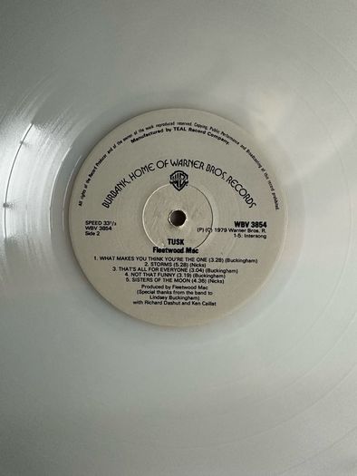 Rare Fleetwood Mac double translucent white Zimbabwe release in vg+ condition