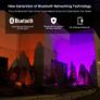 RGB Flood Light, Bluetooth Mesh and APP Control LED Floodlight with UK Plug, Color Changing Garden Light with Dimmer and Memory Function, IP65 Waterproof, Remote Not Included [Energy Class A+] Image 5